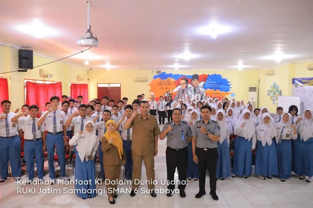 Kenalkan Manfaat KI Dalam Dunia Usaha, RUKI Jatim Sambangi SMAN 6 Surabaya