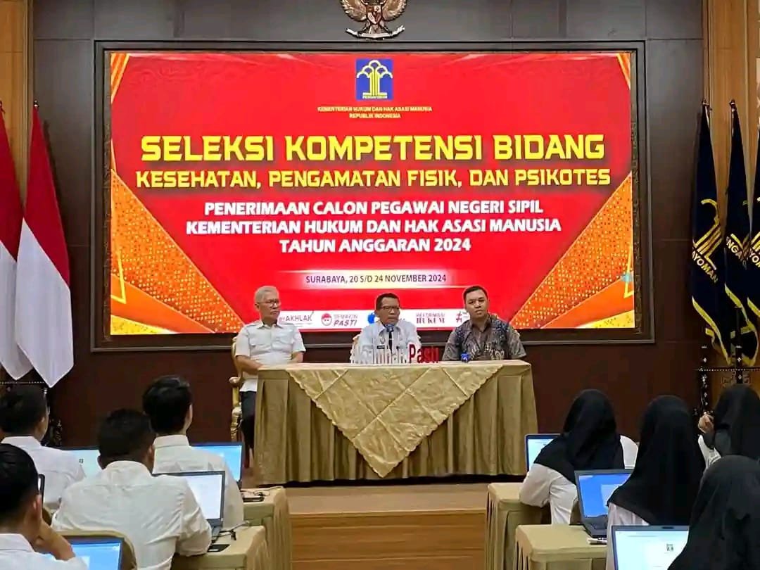 Masuki Tahap Seleksi Kompetensi Bidang, Kemenkumham Jatim Gelar SKB Kesehatan, Pengamatan Fisik & Psikotes