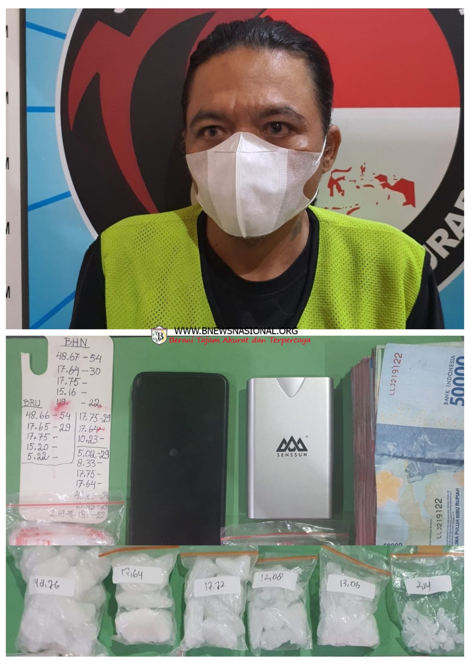 Polisi Bekuk Pengedar Sabu di Surabaya, Ratusan Gram Sabu Diamankan