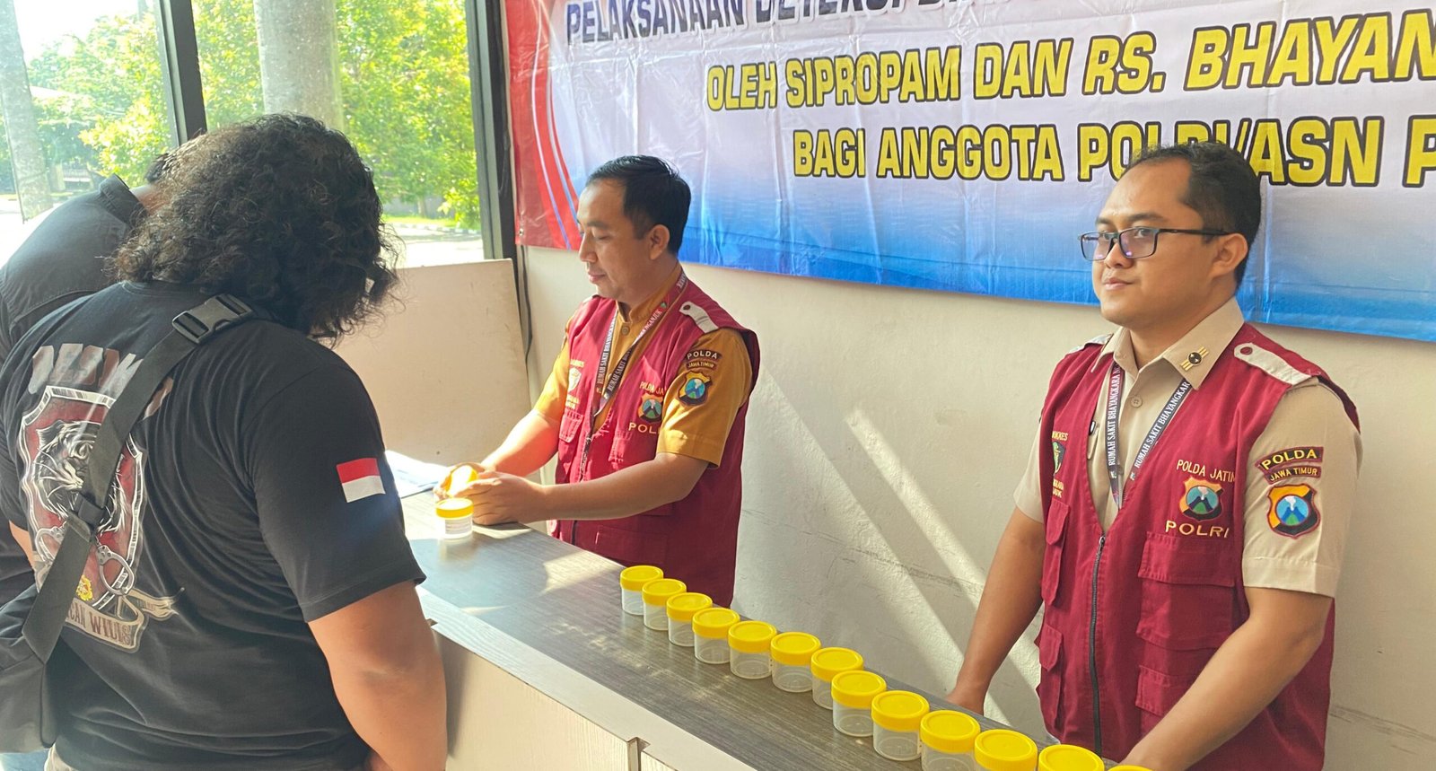 Polres Nganjuk Gelar Rikkes dan Deteksi Dini Penyalahgunaan Narkoba bagi Anggota Polri dan ASN