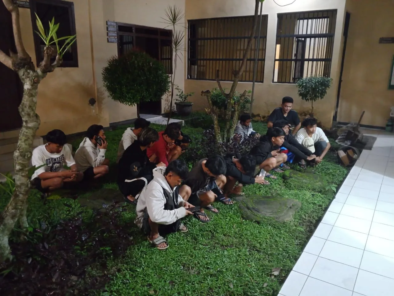 Beberapa Pelaku dan motor balap Liar Diamankan Petugas Polsek Grujukan 