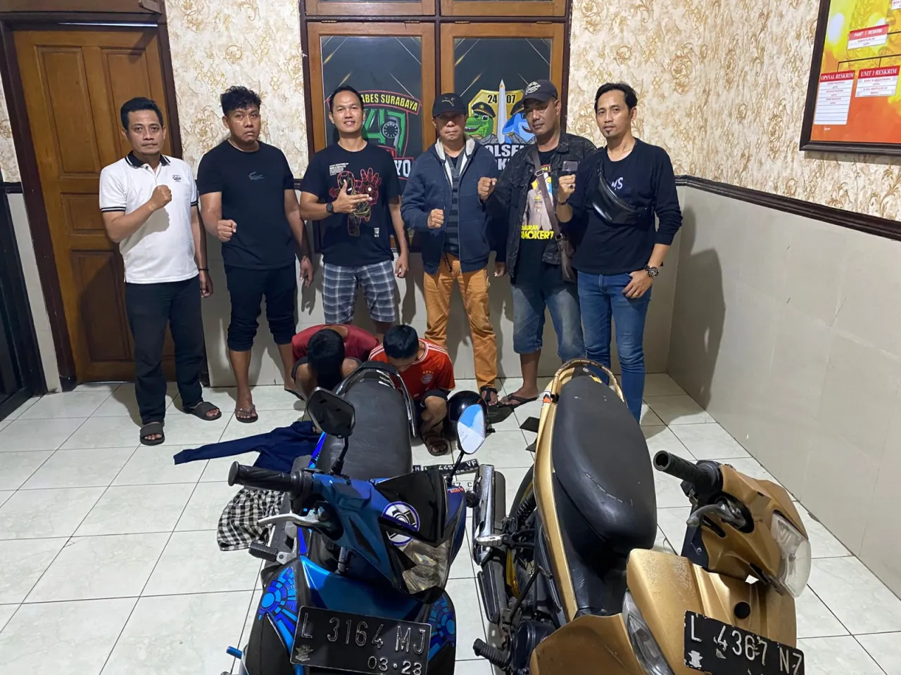 "Viral di Medsos, Komplotan Pencuri Motor Dibekuk di Surabaya"