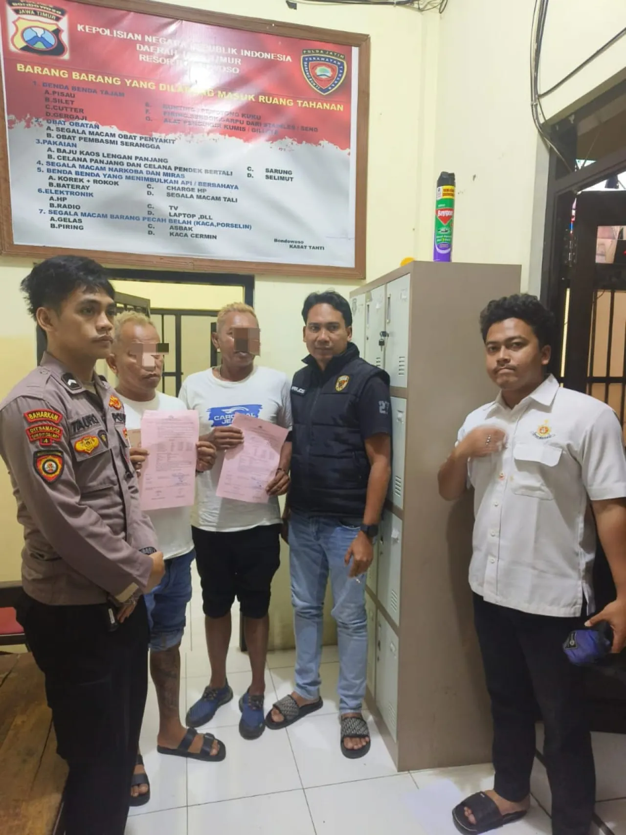 Polres Tetapkan Dua Tersangka,Dugaan Tindak Kekerasan Salah Satu Oknum Kades