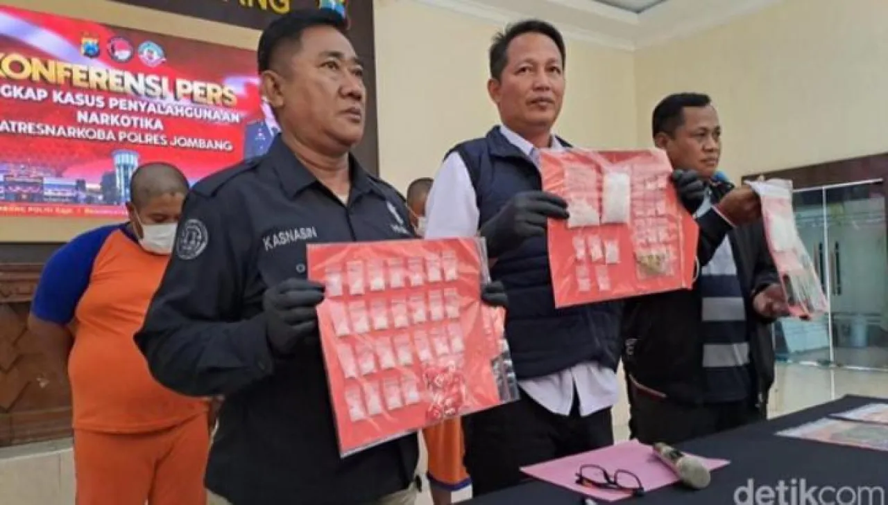 Komplotan Pengedar Sabu di Jombang Diringkus