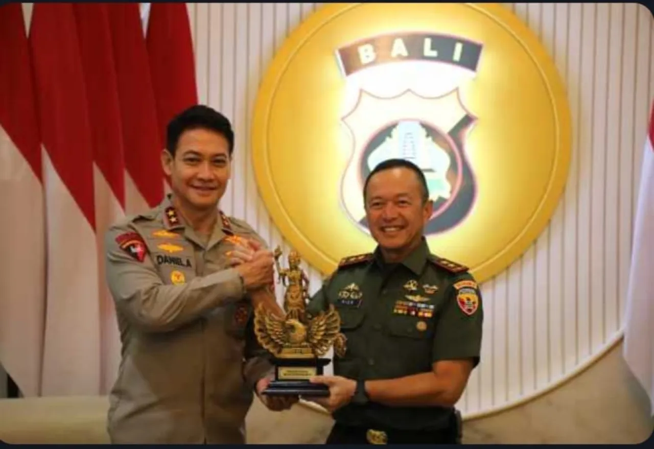 Bentuk Sinergitas, Kapolda Bali Terima Kunjungan Pangdam IX/Udayana