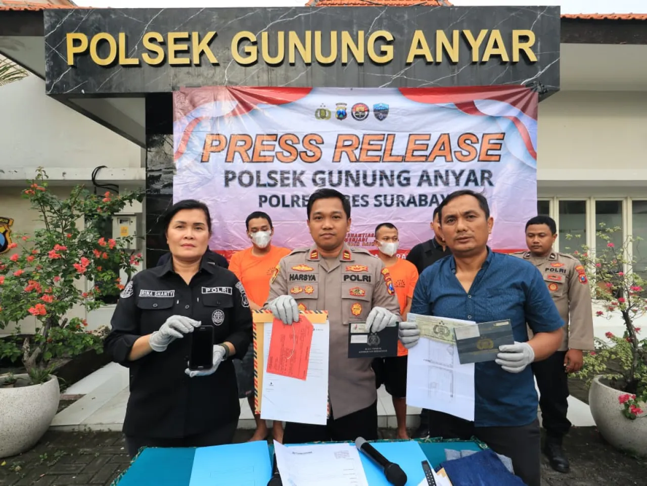 Polsek Gunung Anyar Berhasil Ungkap Kasus Curanmor Setelah Pelarian Lintas Pulau