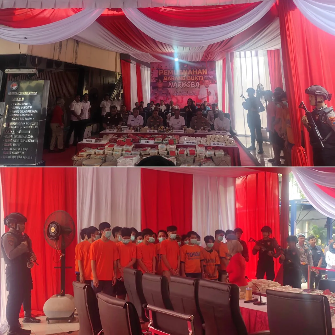 Polda Jatim Musnahkan Barang Bukti Narkoba Senilai Miliaran, Selamatkan 1,2 Juta Jiwa