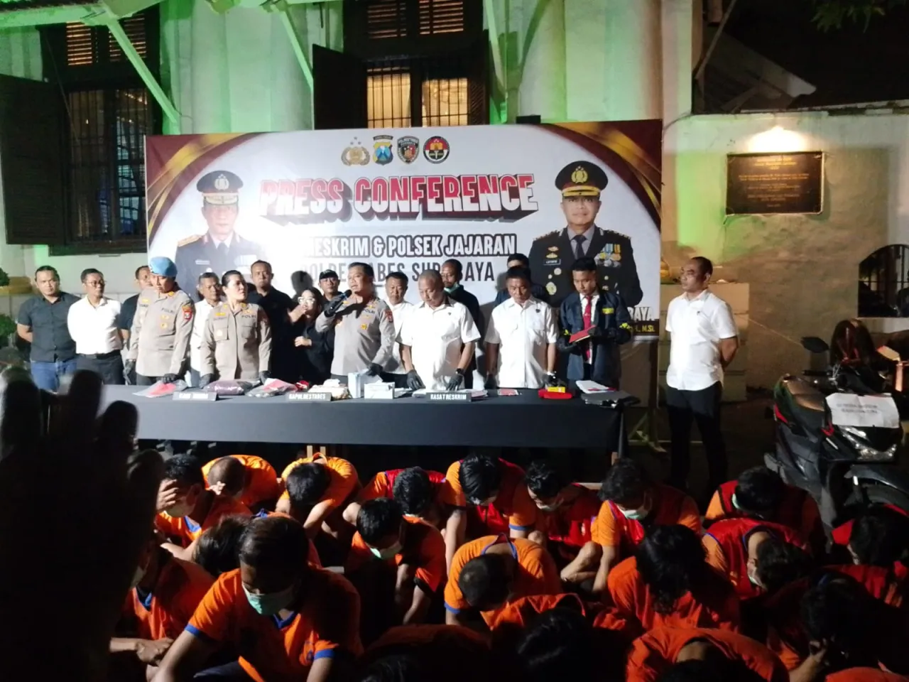Komitmen Berantas Kejahatan, Satreskrim Polrestabes Surabaya Amankan Puluhan Pelaku Curanmor