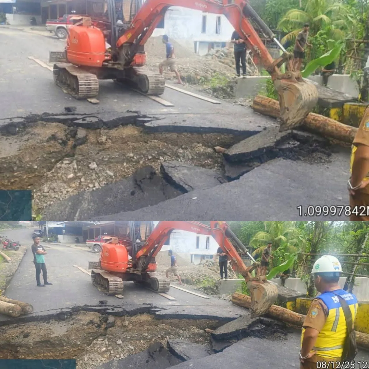 Gercep UPTD PUPR Provinsi Penanganan Darurat Box Culvert yang putus di moi.