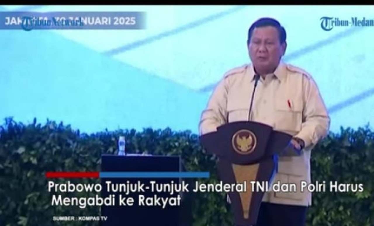 Presiden Prabowo Tekankan Pentingnya Peran TNI-Polri dalam Menjaga Kedaulatan Negara