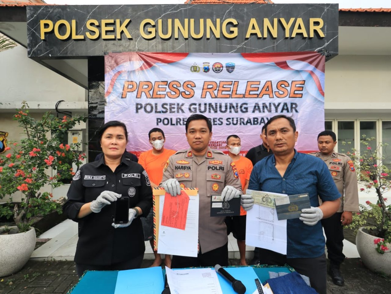 Polsek Gunung Anyar Berhasil Ungkap Kasus Curanmor Setelah Pelarian Lintas Pulau