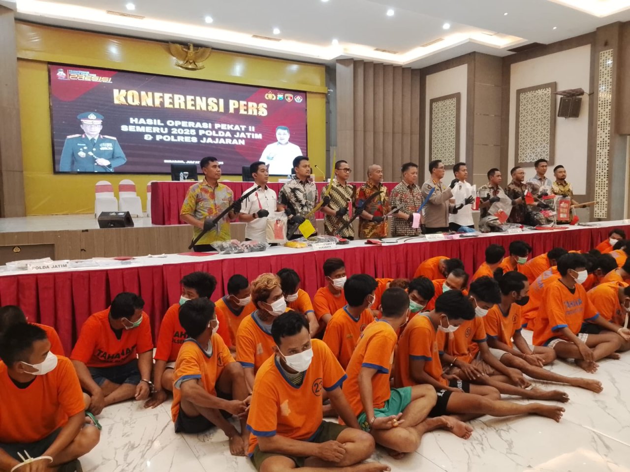 Polda Jatim Ungkap 1.863 Kasus dalam Operasi Pekat II Semeru 2025