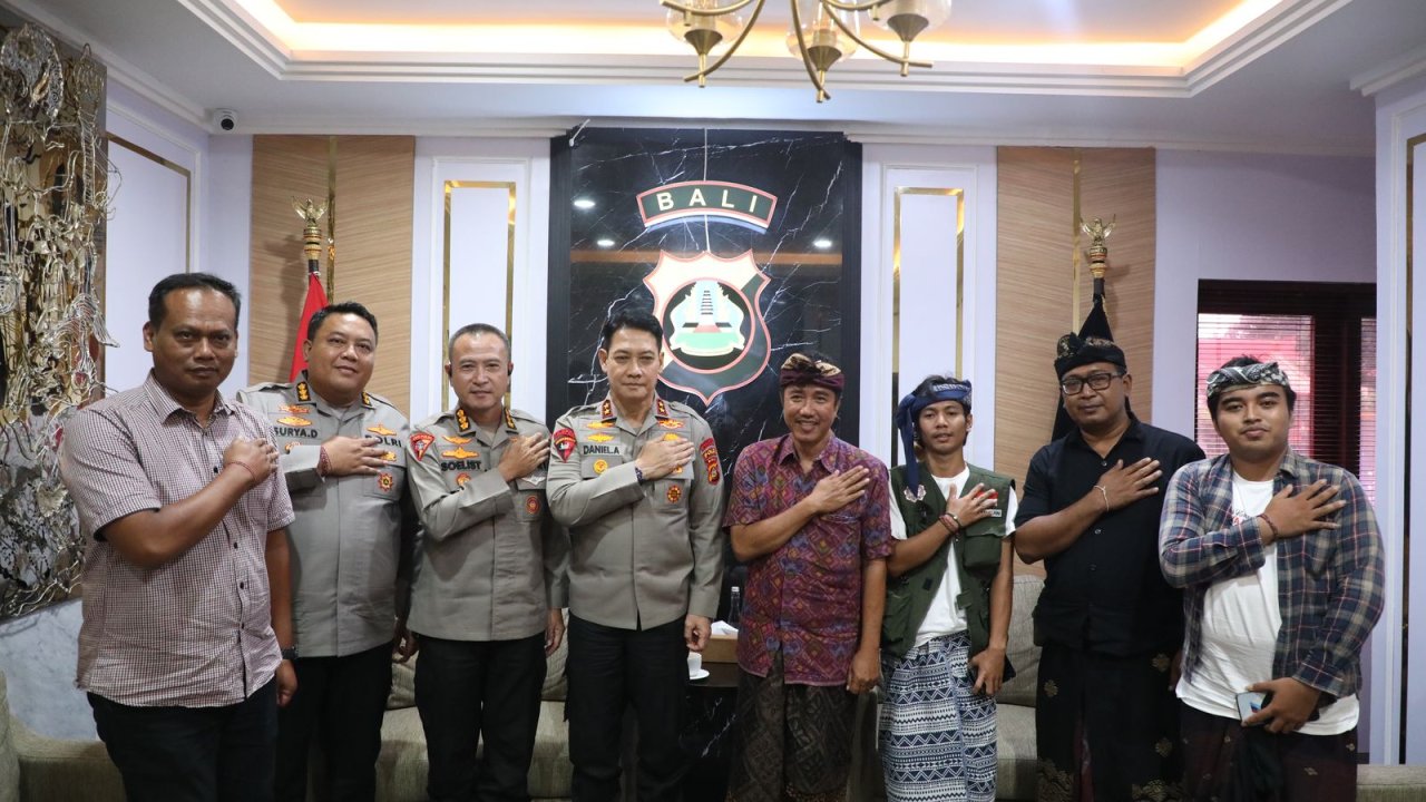 Kapolda Bali Menerima Audiensi dari Yayasan Rumah Kebangsaan dan Kebhinekaan.