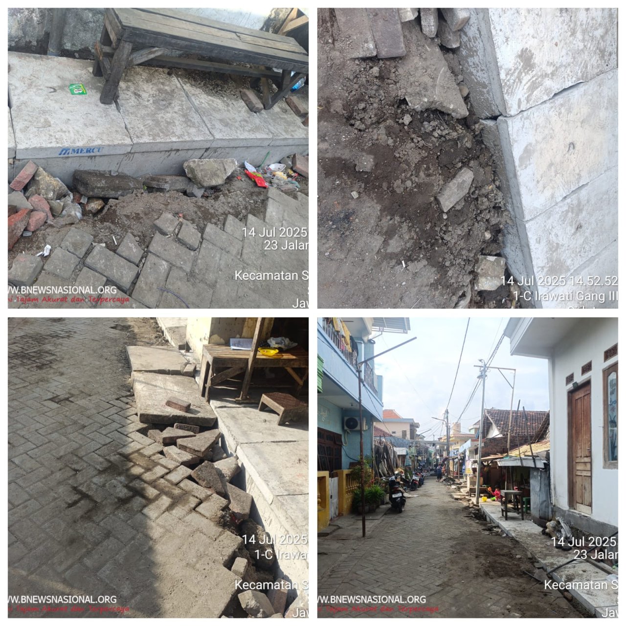 Diduga Proyek Gorong-Gorong Amburadul di Jalan Irawati 1, Warga Kecewa, Aparat Terkesan Bungkam