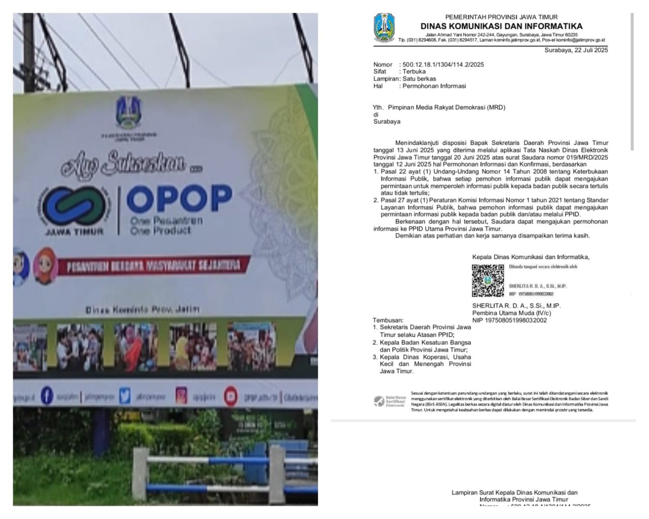 Dipertanyakan Soal Penggunaan APBD Pada Program OPOP Periode 2020-2024, Sekdaprov Jatim Terkesan Berkelit