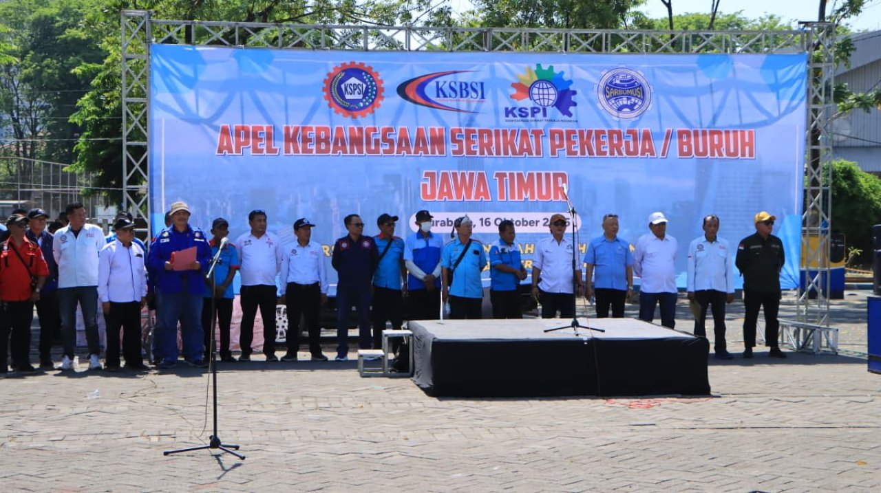 Apel Kebangsaan Serikat Pekerja/Buruh Jawa Timur: Komitmen Damai dalam Perjuangan Upah 2026