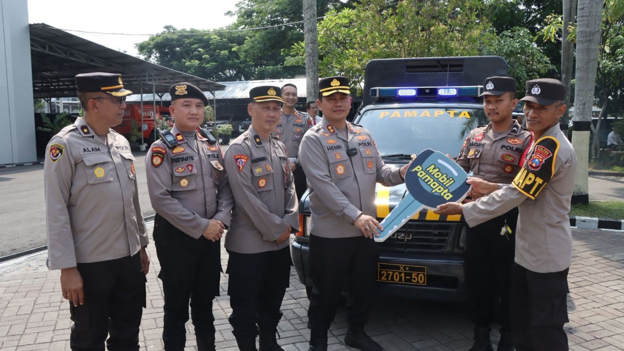Kapolres Nganjuk Pimpin Apel Launching Pamapta,Tegaskan Semangat Baru Polri yang Proaktif, Humanis, dan Bertanggung Jawa