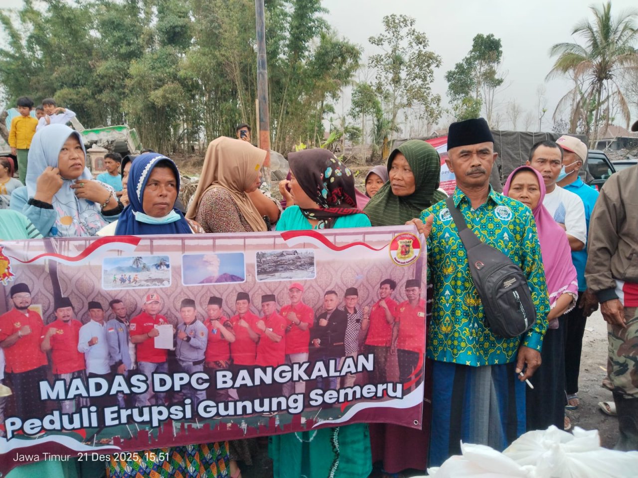 DPC MADAS Bangkalan Ikut Andil Salurkan Bantuan Kemanusiaan untuk Korban Erupsi Semeru di Lumajang