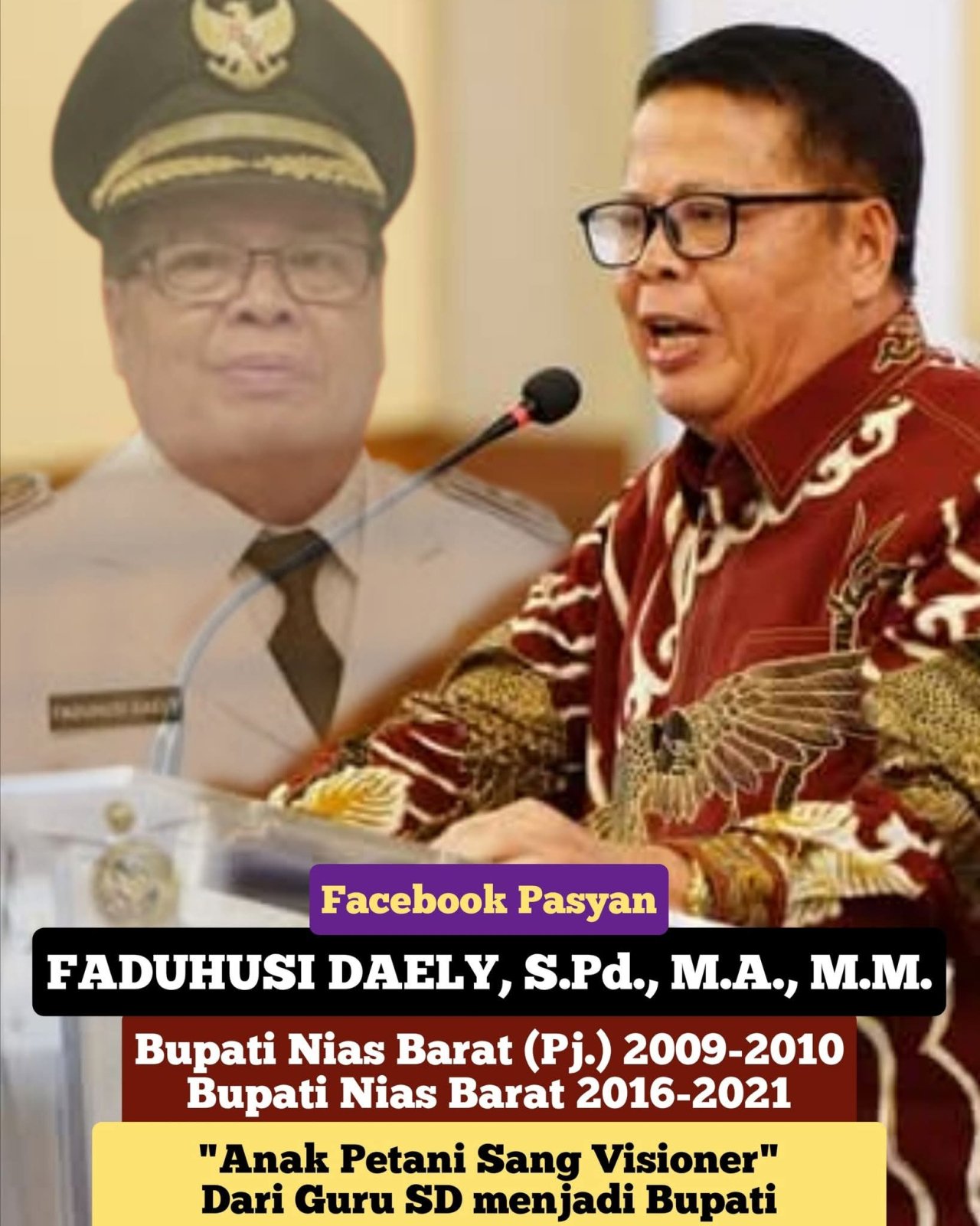 Faduhusi Daely Sp.d.,M.A.,MM Tokoh Nias Barat Inspiratif Menjadi Panutan Rendah Hati