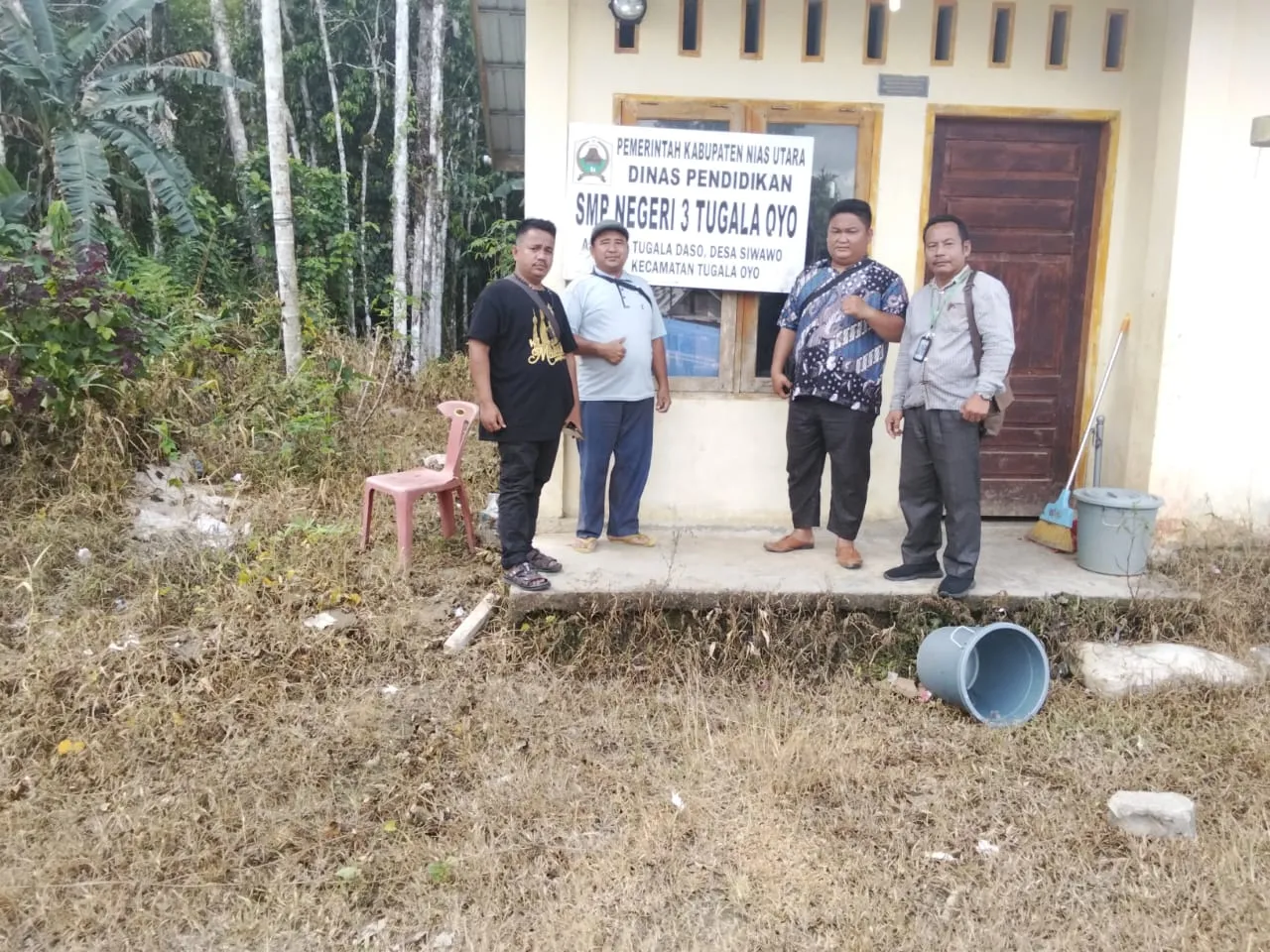 Pembangunan Revitalisasi 2,5 M, Gedung SMPN 3 Tugala Oyo Nias Utara Diduga  Asal Jadi Tidak sesuai Peruntukan.