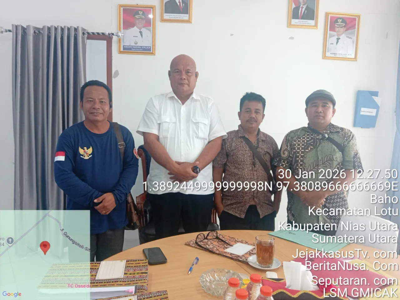 Sinergi Membangun Daerah, Bupati Nias Utara Sambut Audiensi DPD LSM GMICAK