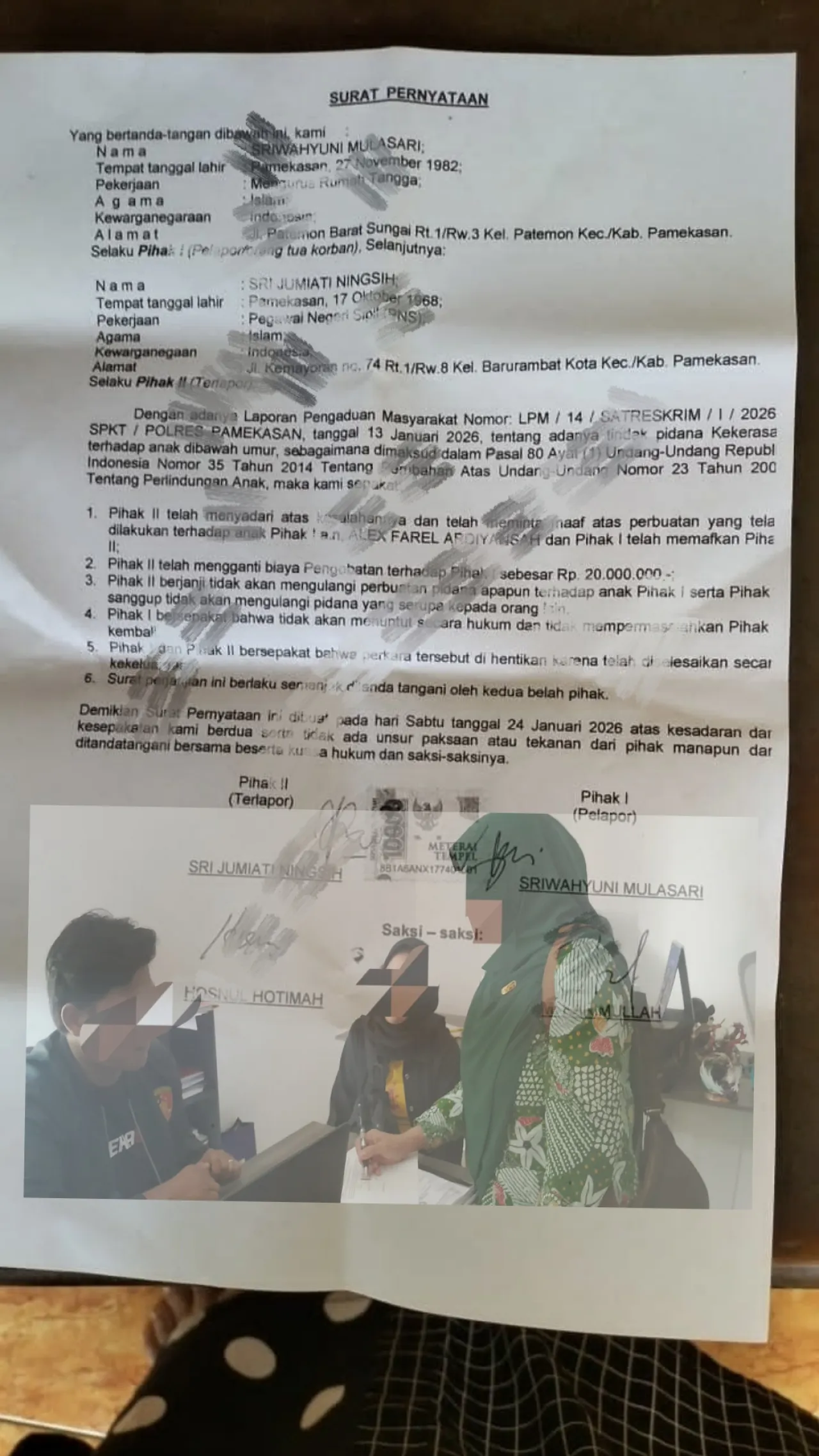 Diduga Kasus Kekerasan Anak di Pamekasan Berakhir Damai, Kasat Reskrim Bungkam Saat Dikonfirmasi