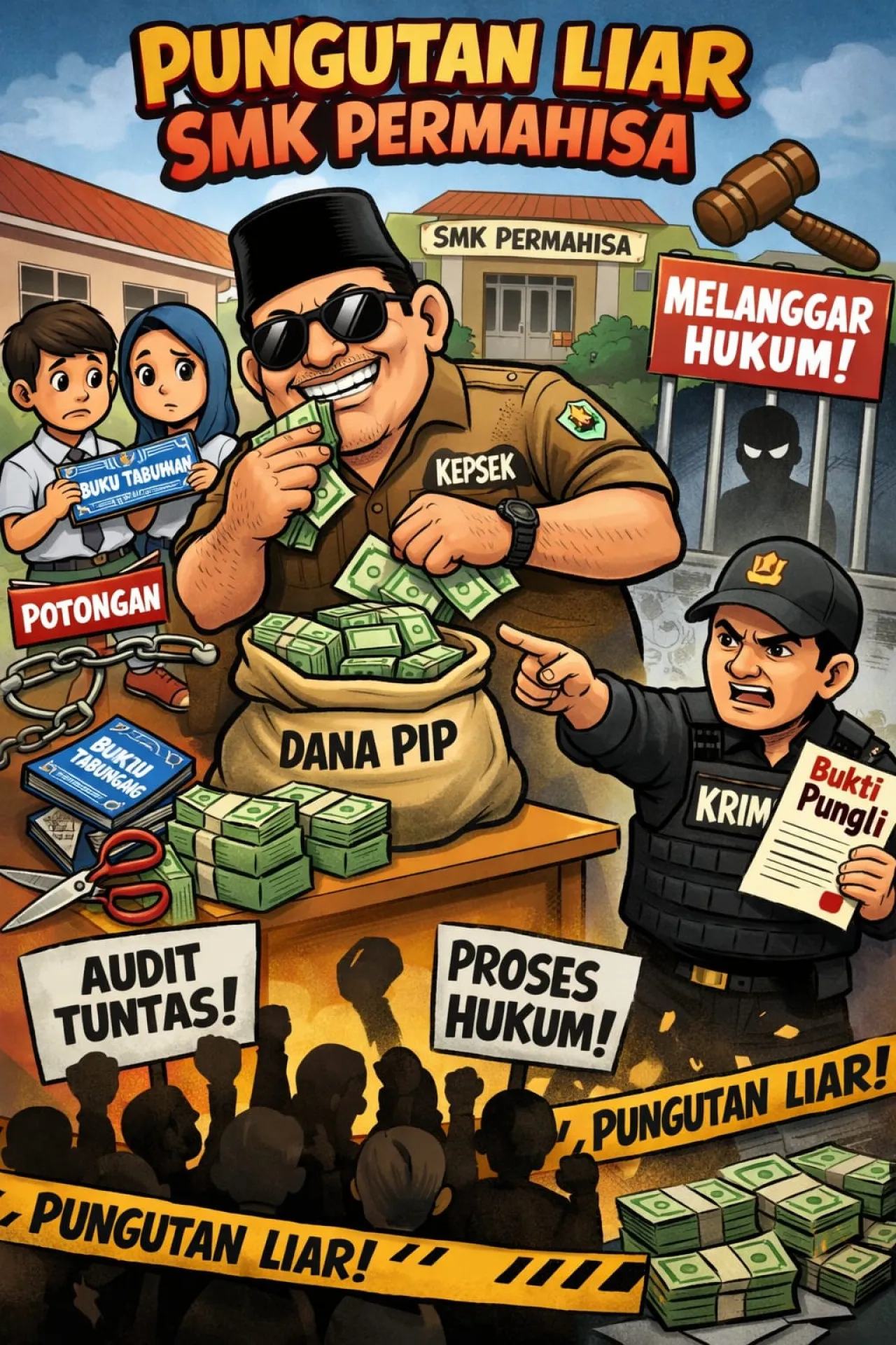 PIP Dikembalikan Usai Meledak di Media, Aroma Pungli SMK Permahisa Kian Menyengat