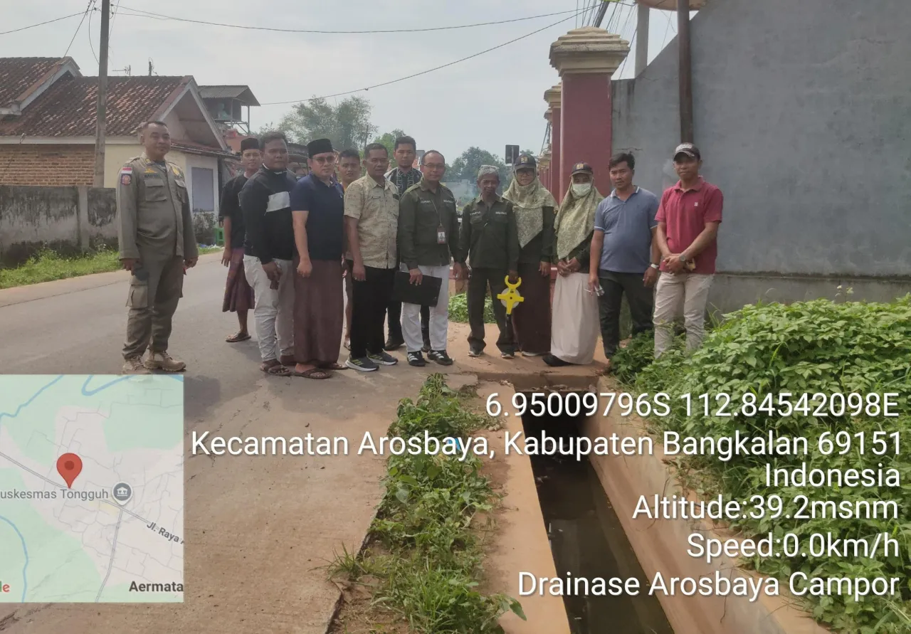 Progam Lanjutan Drainase Ruas Arosbaya–Campor Mulai Tahap Persiapan, PKDI Arosbaya Apresiasi Pemkab Bangkalan Dan DPRD K