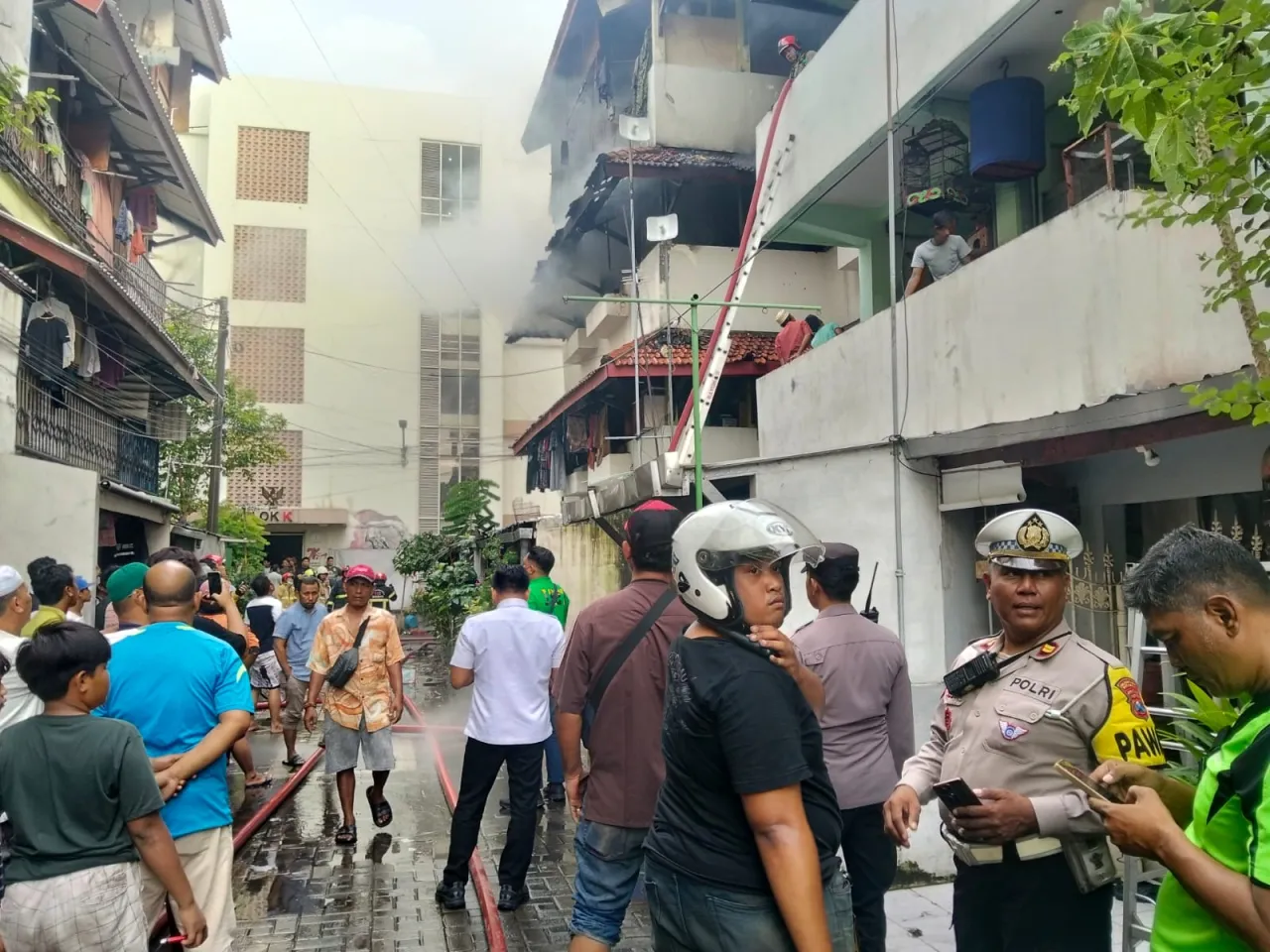 Korsleting Listrik, 4 Unit Hunian di Rusunawa Sombo Ludes Diamuk Si-jago Merah