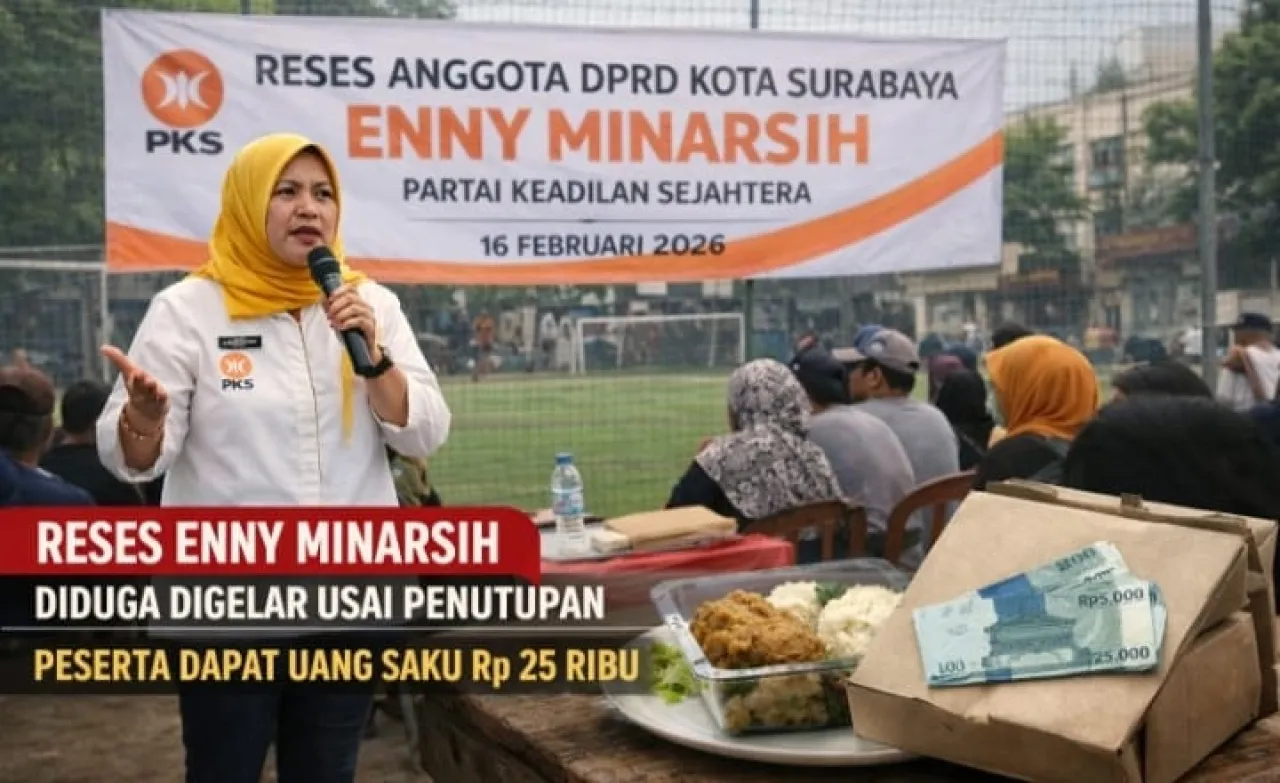 AMI Soroti Dugaan Reses Enny Minarsih Digelar Usai Penutupan, Peserta Diberi Uang Saku Rp25 Ribu Surabaya