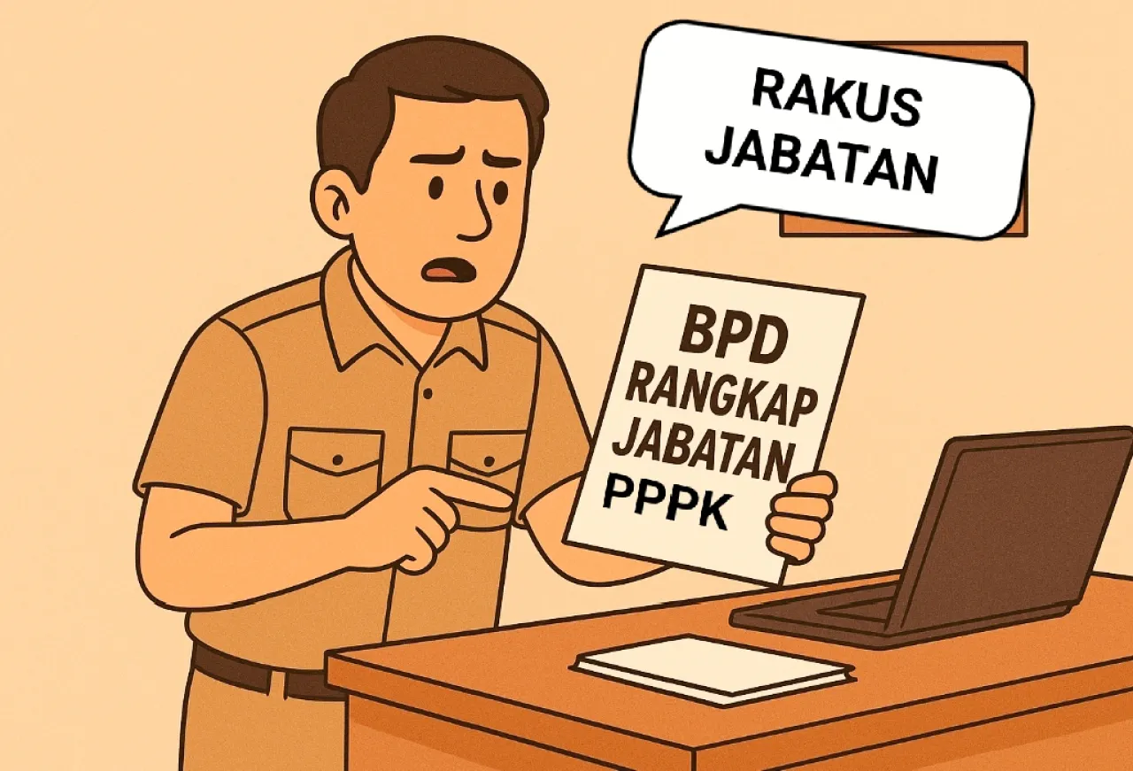 Api Berubahan di Nias Barat Aturan Rangkap Jabatan Perangkat Desa Lulus PPPK, Tuntut Penegakan Hukum yang Tegas
