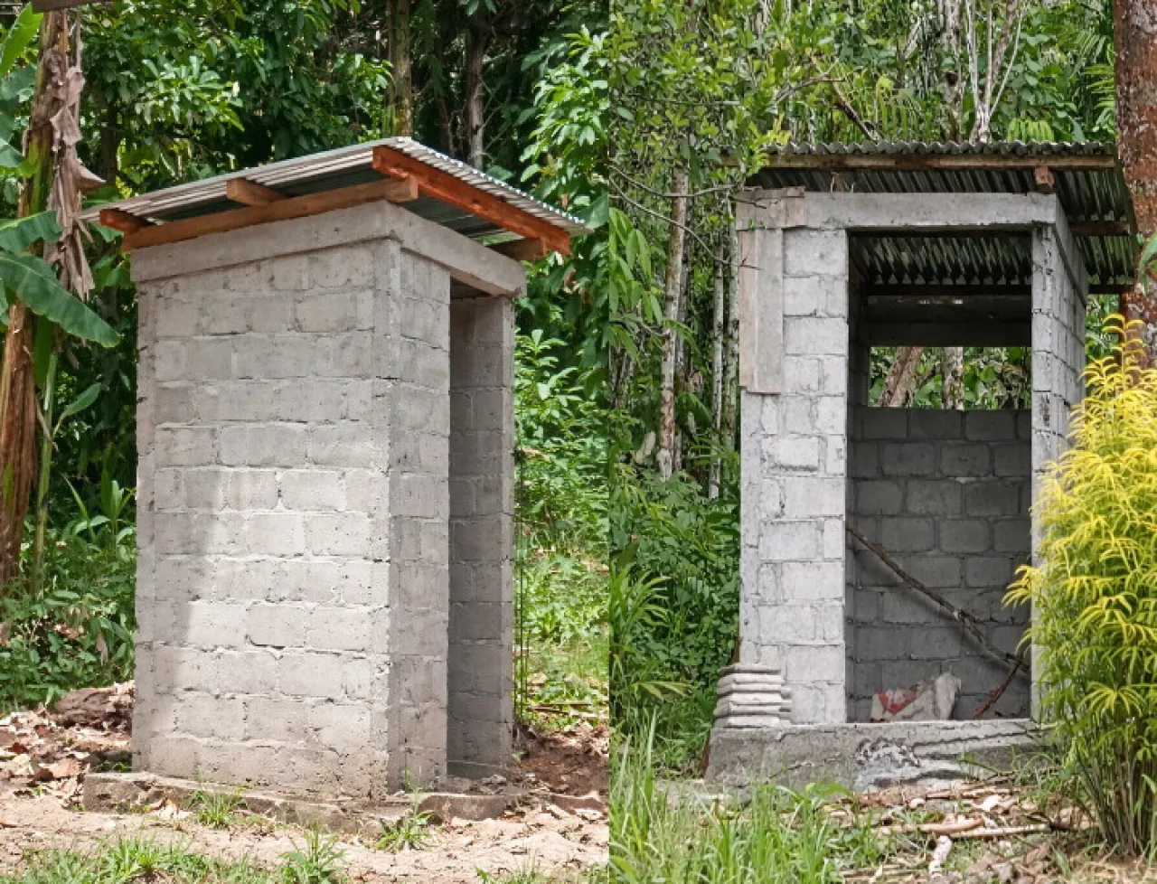 25 Unit Toilet di Desa Bukit Tinggi  "MANGKRAK" Dinas PKPLH Diam Biaya Ratusan Juta Belum Rampung Publik Soroti.