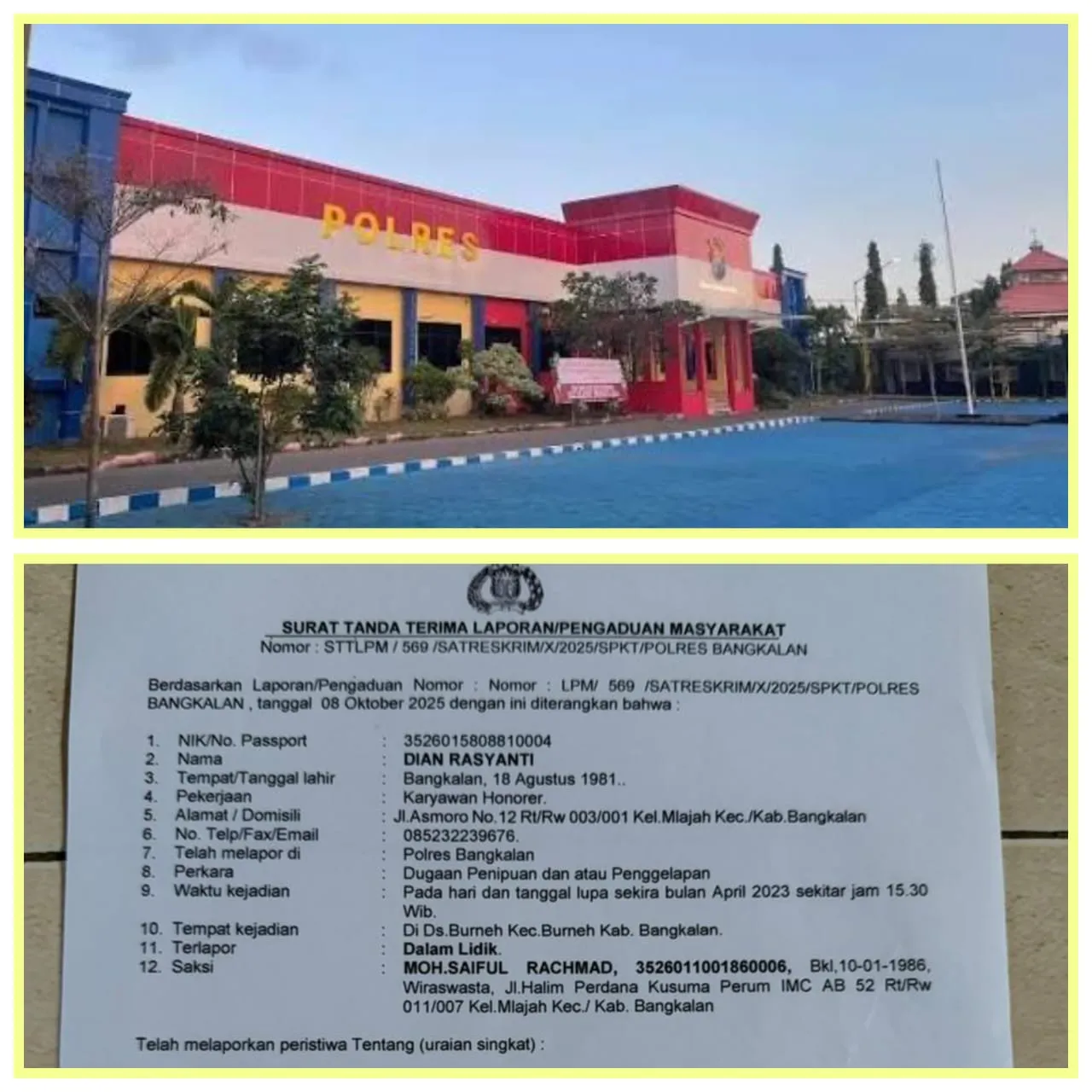 Polres Bangkalan Lambat Tangani kasus Dugaan Penipuan Perumahan Subsidi Aqso Residence di Kotah Bangkalan