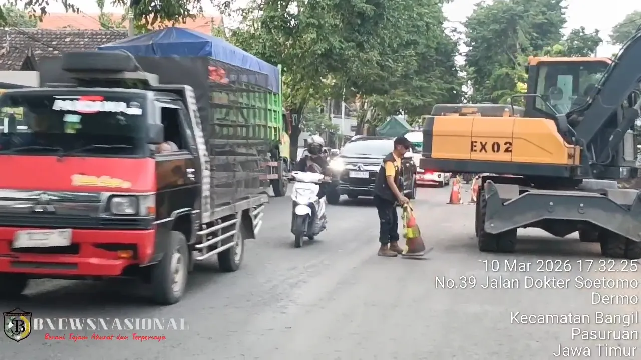 Proyek Galian "Kejar Tayang" di Bangil Diduga K3 Diabaikan, Nyawa Pekerja dan Pengendara Dipertaruhkan