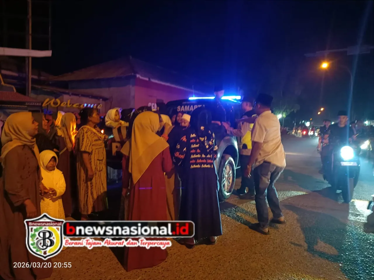 Takbir Keliling, Muspika Arosbaya dan Kades Turun Langsung Amankan Lalu Lintas