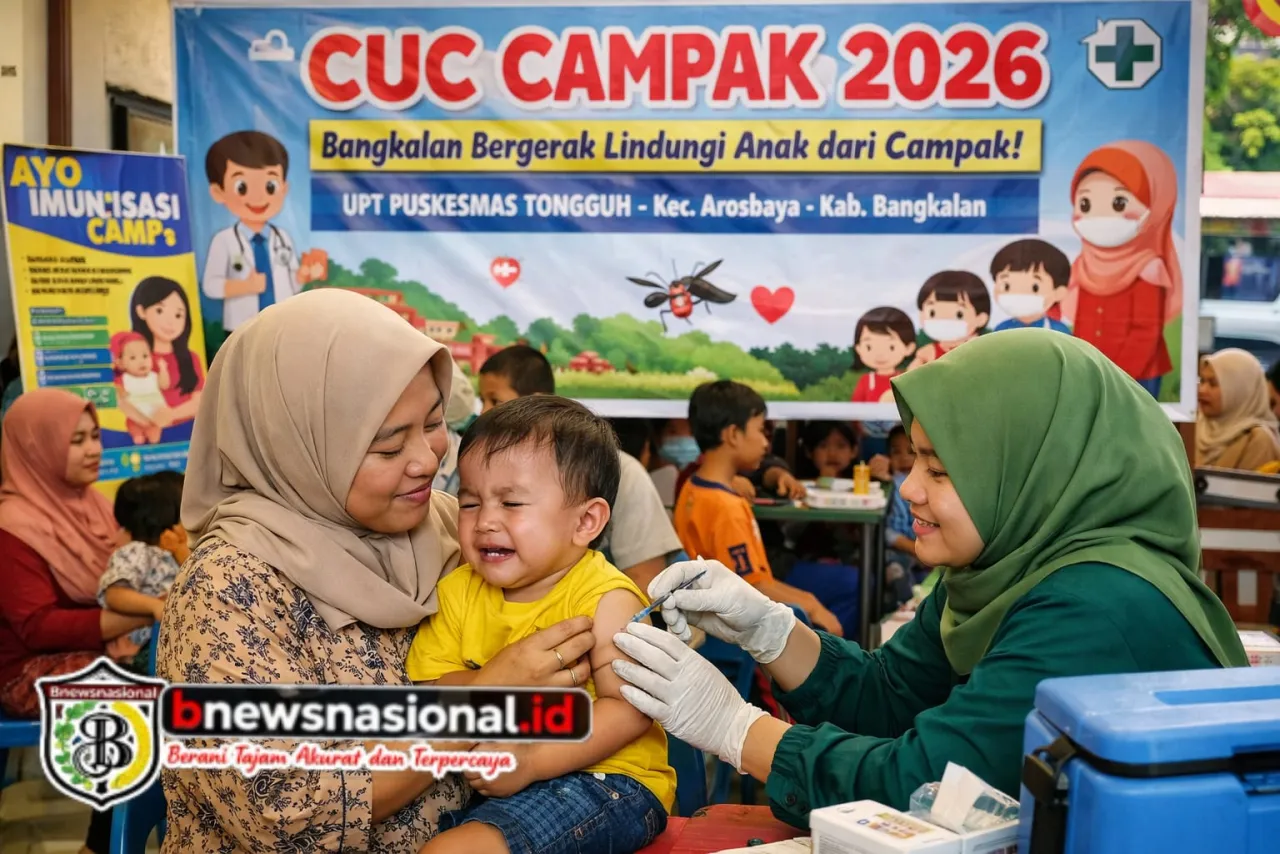 UPT Puskesmas Tongguh Gencarkan CUC Campak 2026, Perkuat Perlindungan Anak dari Penyakit Menular