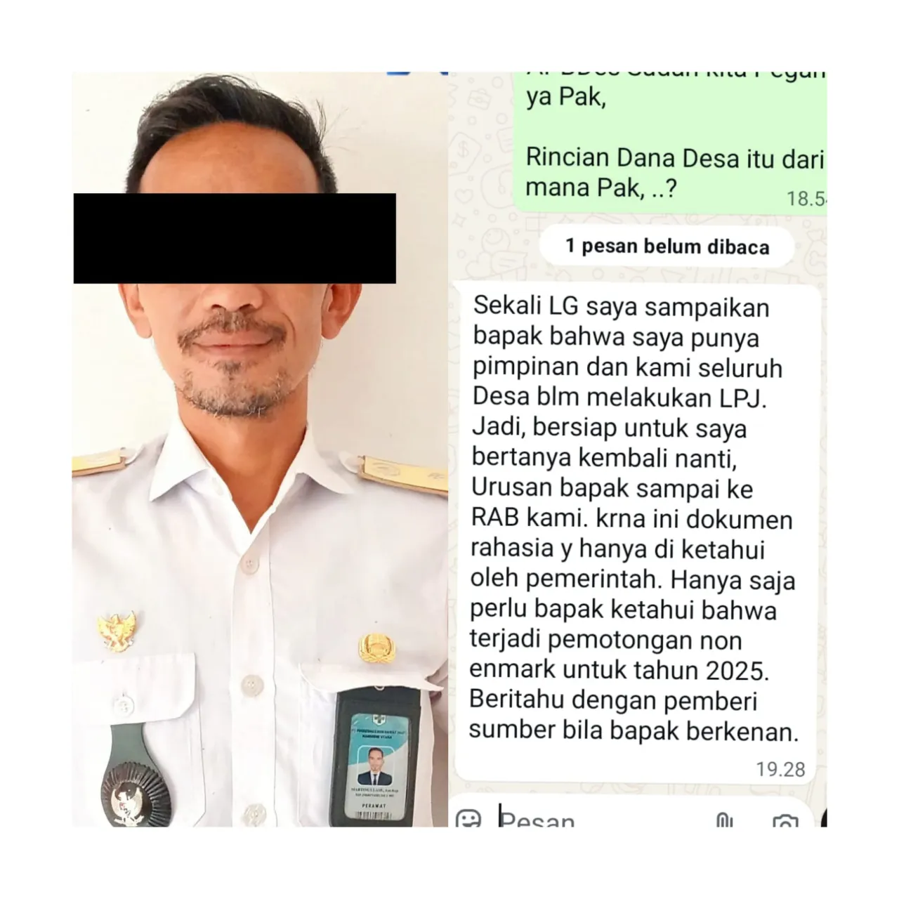 Kasus Intimidasi Wartawan Oleh Pj Kades Lahagu, Publik Desak Minta Tindakan Tegas Bupati Nias Barat.