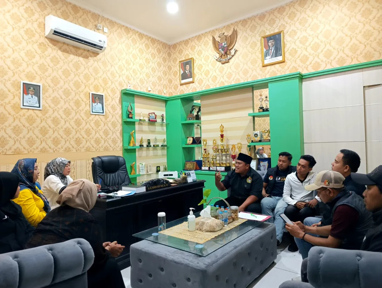Pertegas Aturan SLHS, DPD BNPM Bangkalan Audiensi ke Dinkes Terkait Layanan Kesehatan dan Dapur Umum