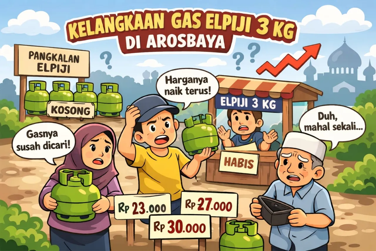 Elpiji 3 Kg Terbatas di Arosbaya, Harga di Lapangan Melebar