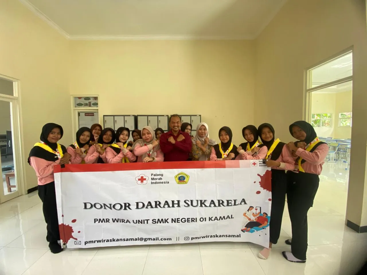 PMR WIRA SMK Negeri 1 Kamal Gelar Donor Darah Rutin, Wujud Kepedulian Sosial