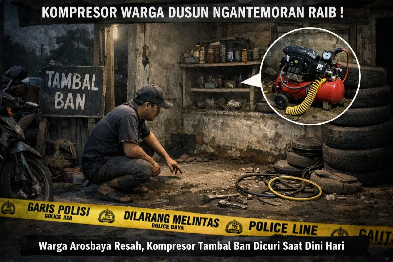 Desa Arosbaya Kembali Dihantui Aksi Pencurian, Kompresor Warga Raib Saat Dini Hari