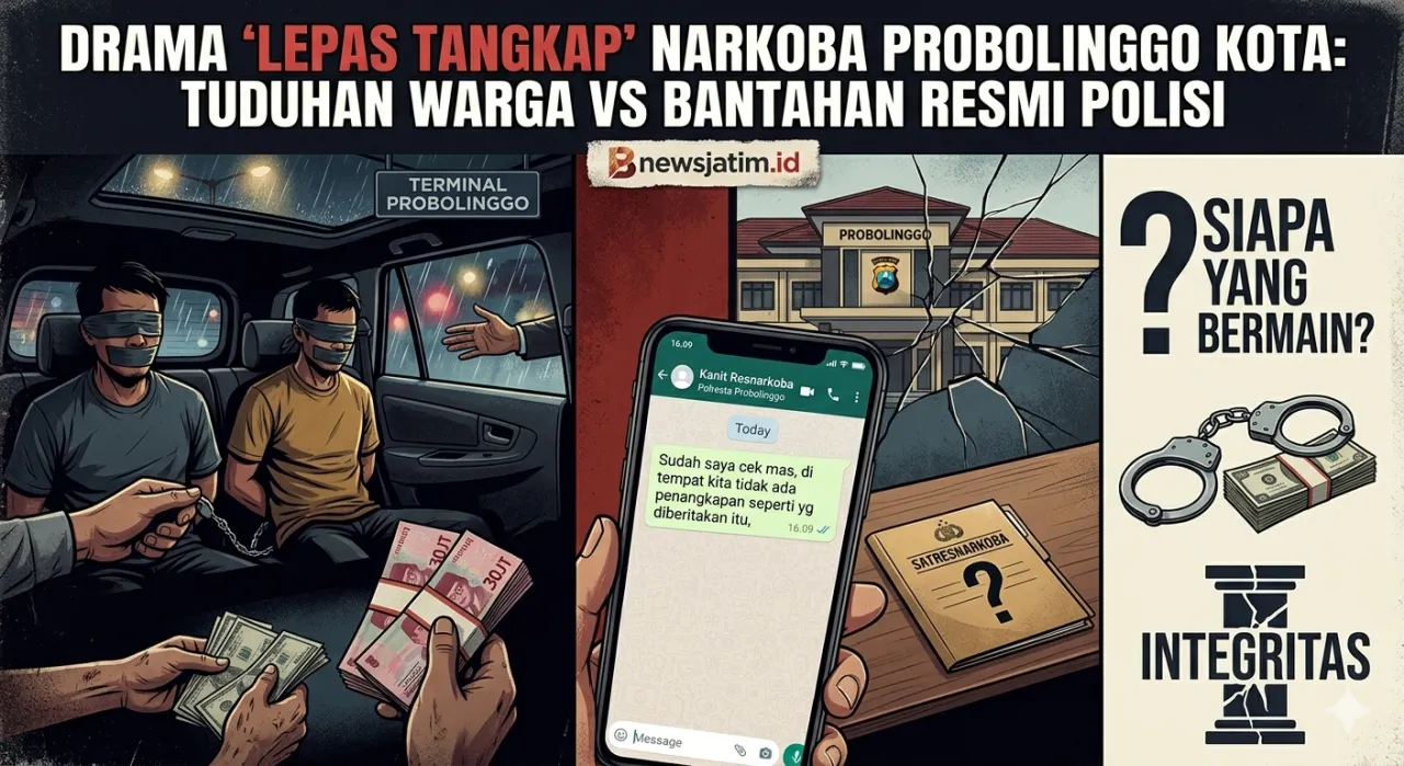 Heboh Isu, Dugaan Lepas Tangkap Narkoba Dengan Nominal Puluhan Juta di Probolinggo, Kanit Narkoba Angkat Bicara
