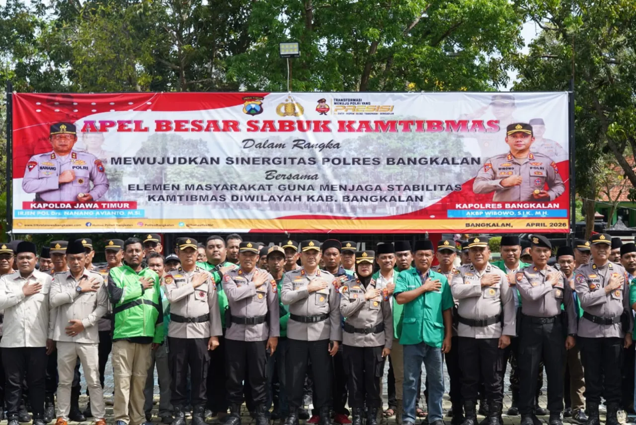 Apel Sabuk Kamtibmas Polres Bangkalan, PKDI Arosbaya Tegaskan Peran Masyarakat