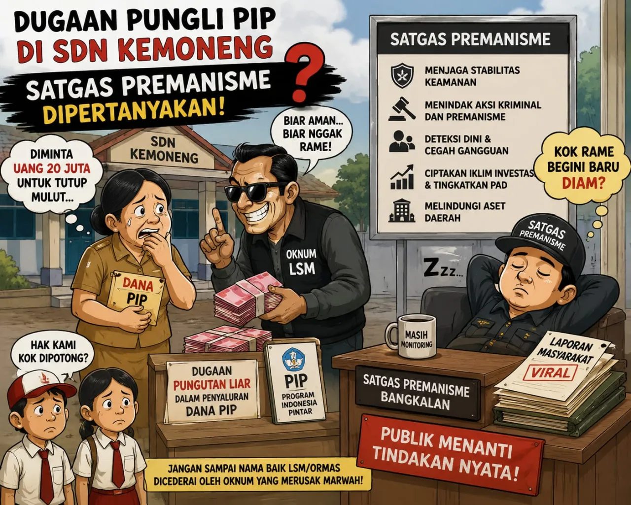 Dugaan Pemerasan Berkedok Pengamanan Media, Satgas Premanisme Diminta Turun Tangan