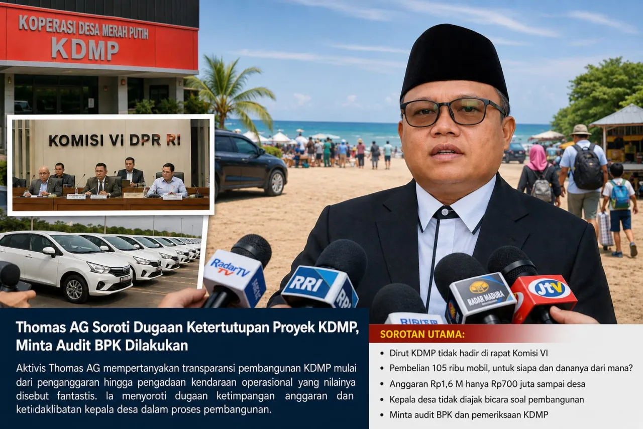 Thomas AG Soroti Dugaan Ketertutupan Proyek KDMP, Minta Audit BPK Dilakukan