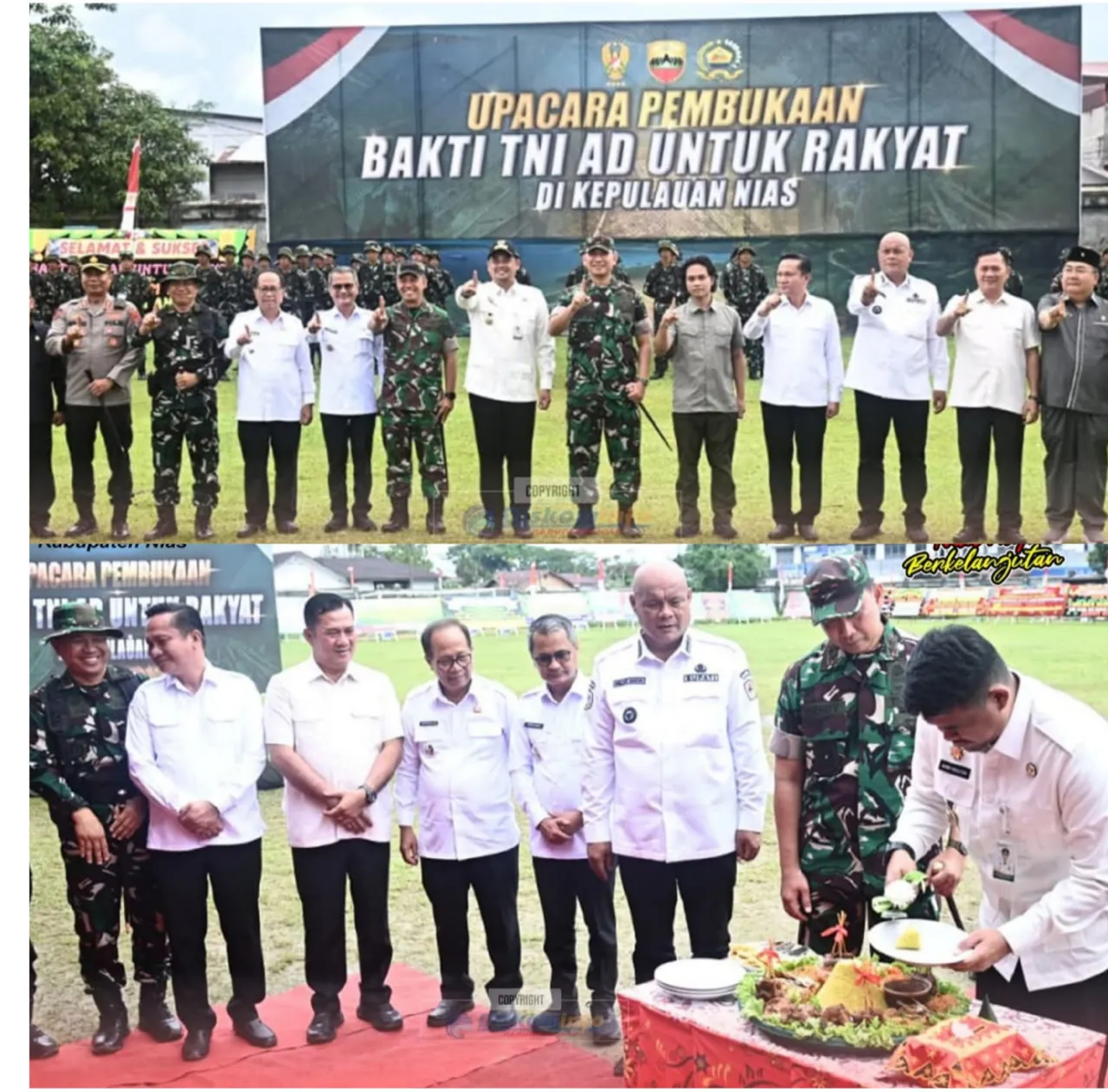 GUBERNUR SUMUT BOBBY NASUTION BUKA KARYA BAKTI TNI AD, DORONG PEMERATAAN PEMBANGUNAN DI KEPULAUAN NIAS