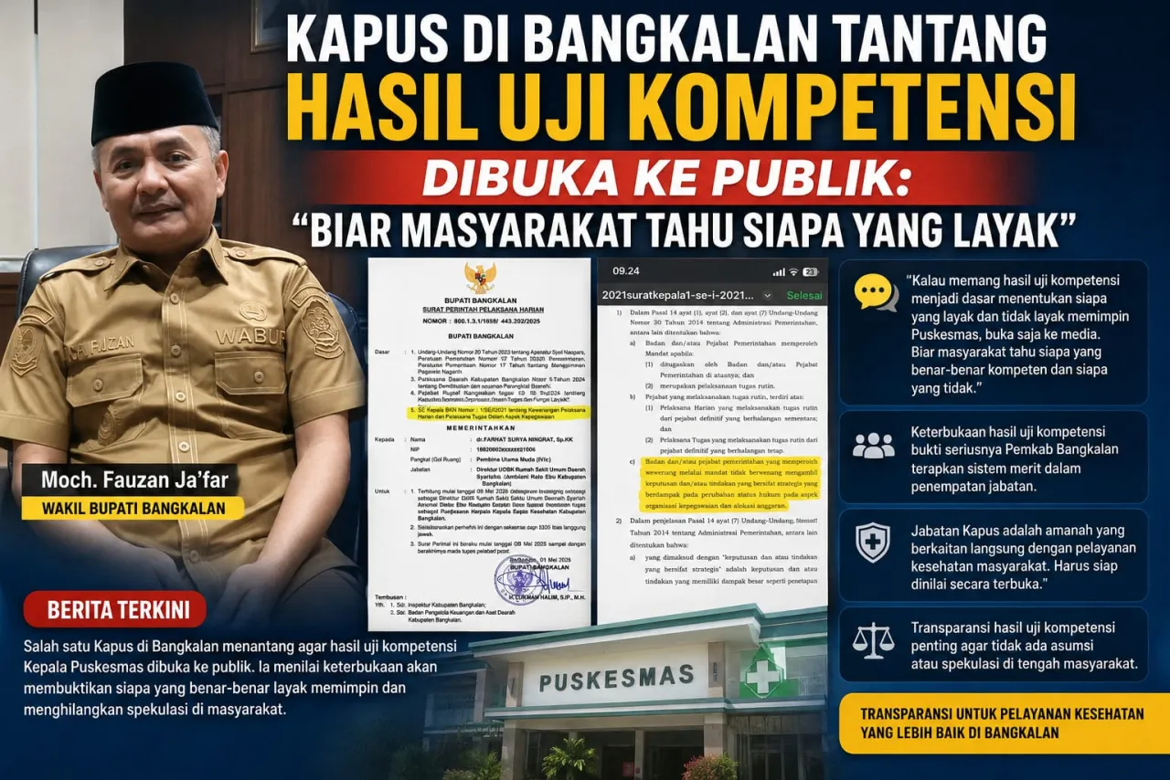 Kapus di Bangkalan Tantang Hasil Uji Kompetensi Dibuka ke Publik: "Biar Masyarakat Tahu Siapa yang Layak"
