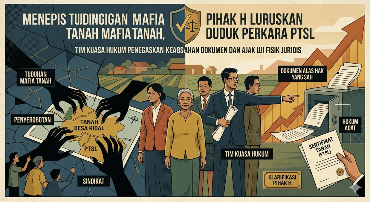 Tepis Tudingan Mafia Tanah, Kuasa Hukum H Luruskan Duduk Perkara PTSL Desa Kidal
