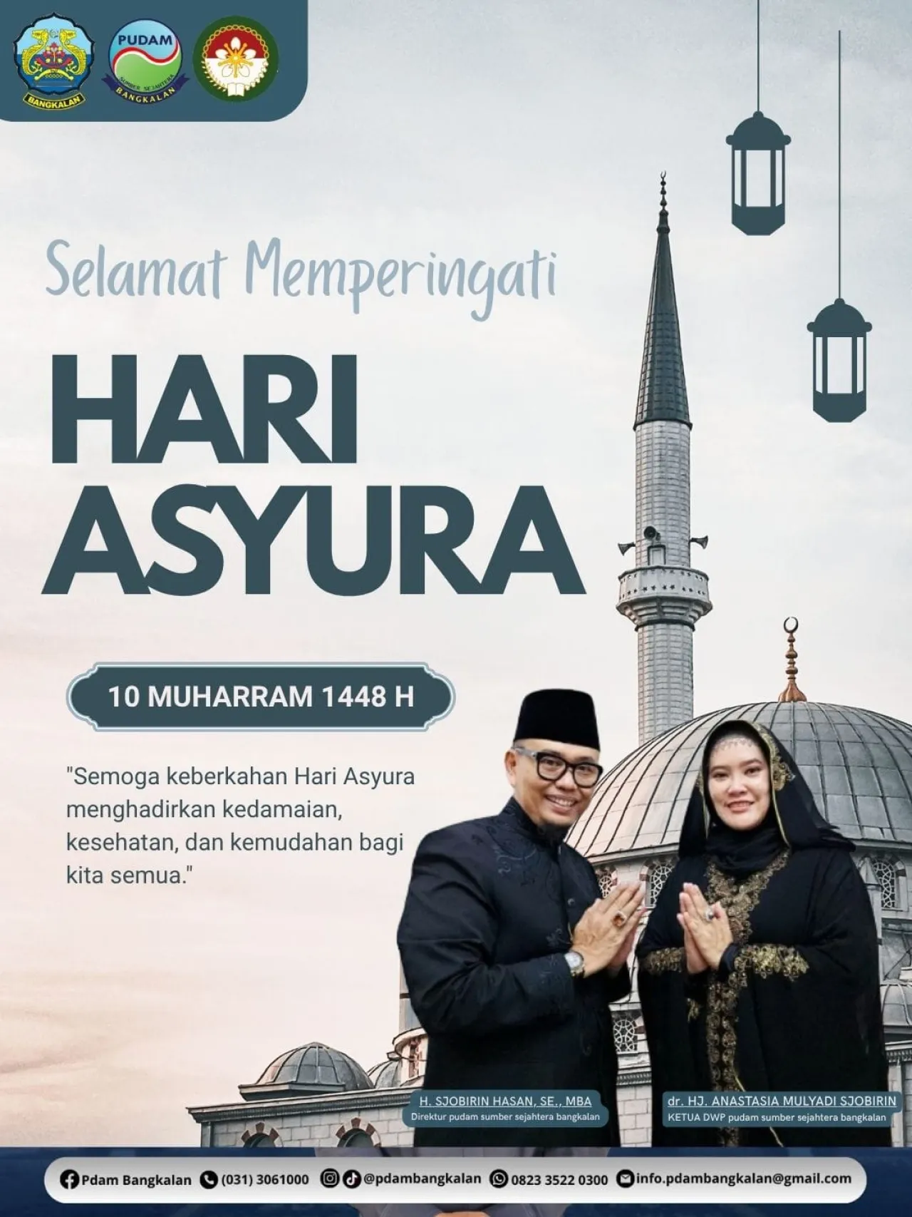 PUDAM Sumber Sejahtera Bangkalan Sampaikan Ucapan Hari Asyura 1448 H, Ajak Masyarakat Tebar Kebaikan