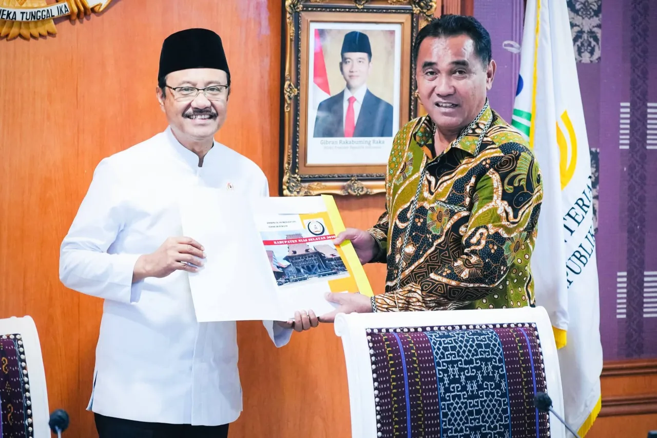Wakil Bupati Nias Selatan Yusuf Nache rakor bersama Mensos bahas percepatan pembangunan Sekolah Rakyat